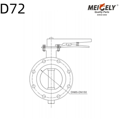 Hochwertiges Schmetterlingsventil DF71-100 D72 für Wasserbehälter